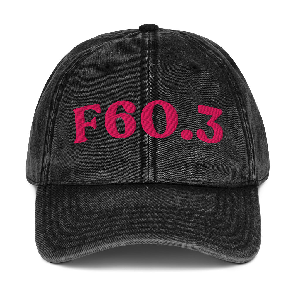 F60.3 Borderline Personality Disorder - Black / Flamingo