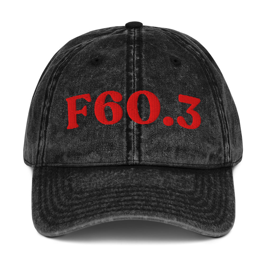F60.3 Borderline Personality Disorder - Black / Red