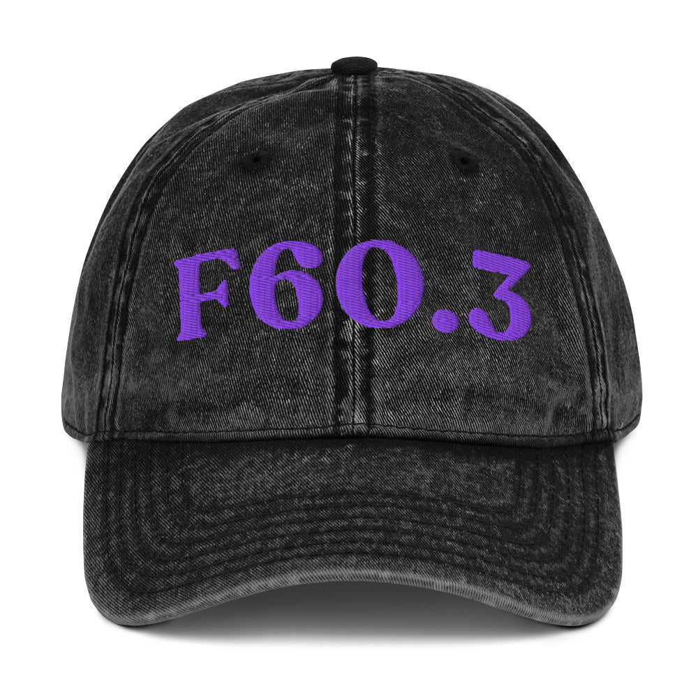F60.3 Borderline Personality Disorder - Black / Purple