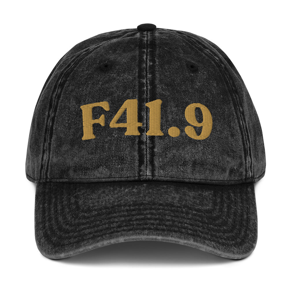 F41.9 Anxiety Disorder - Black / Old Gold
