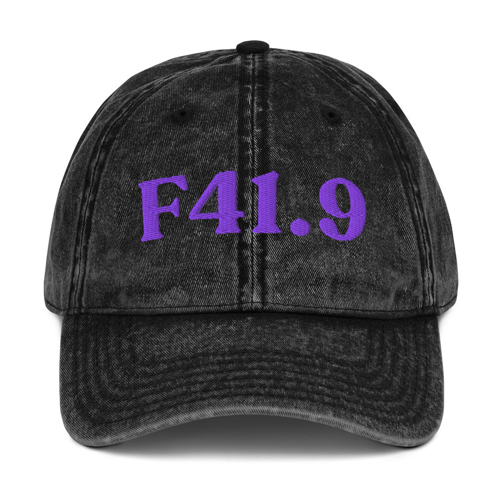 F41.9 Anxiety Disorder - Black / Purple