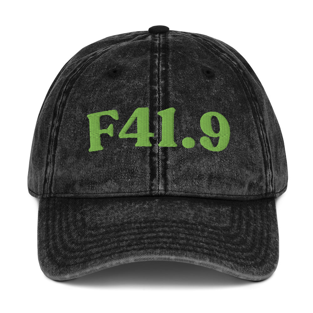 F41.9 Anxiety Disorder - Black / Kiwi Green