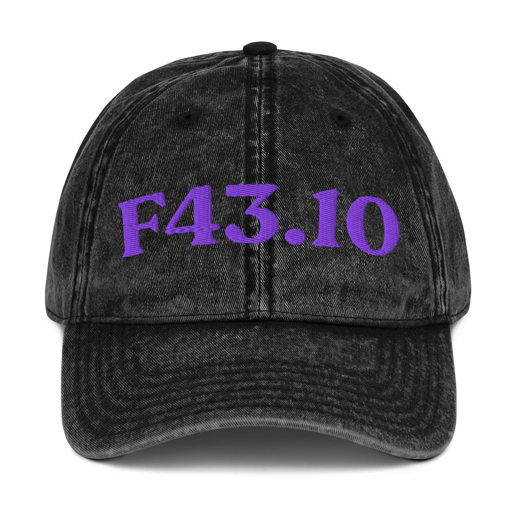 F43.10 Post-Traumatic Stress Disorder - Black / Purple