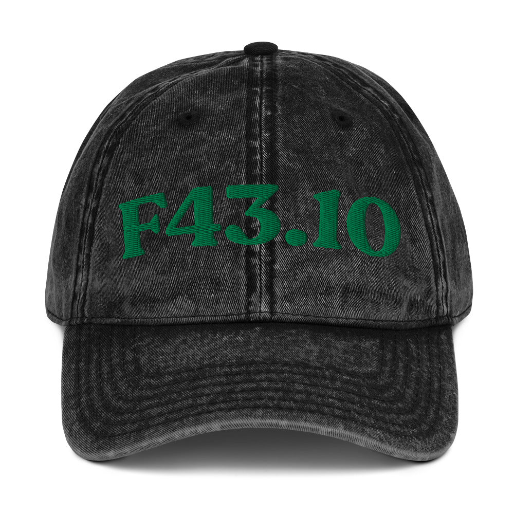 F43.10 Post-Traumatic Stress Disorder - Black / Kelly Green