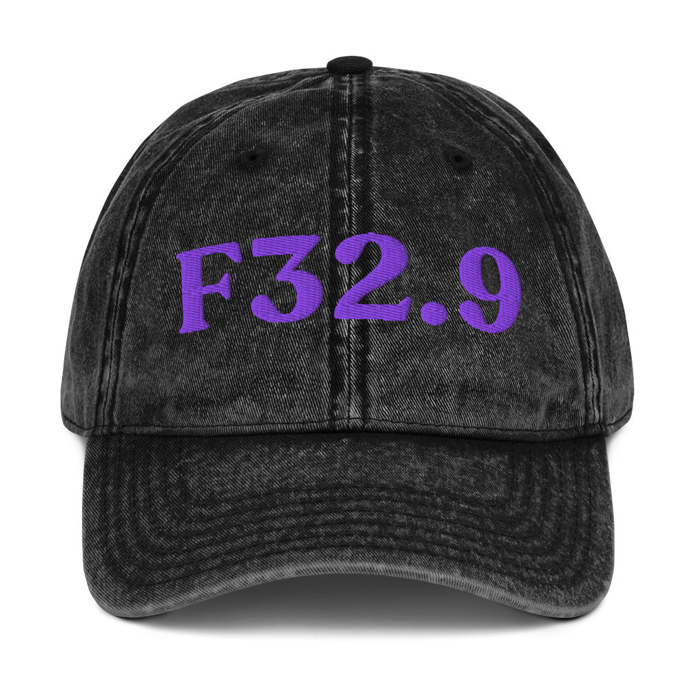 F32.9 Major Depressive Disorder - Black / Purple