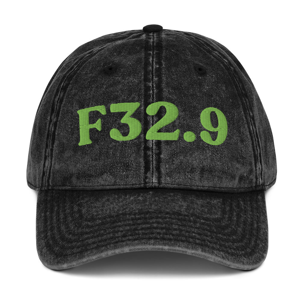 F32.9 Major Depressive Disorder - Black / Kiwi Green
