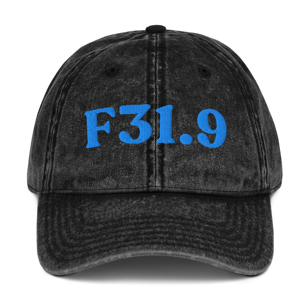 F31.9 Bipolar Disorder - Black / Aqua/Teal