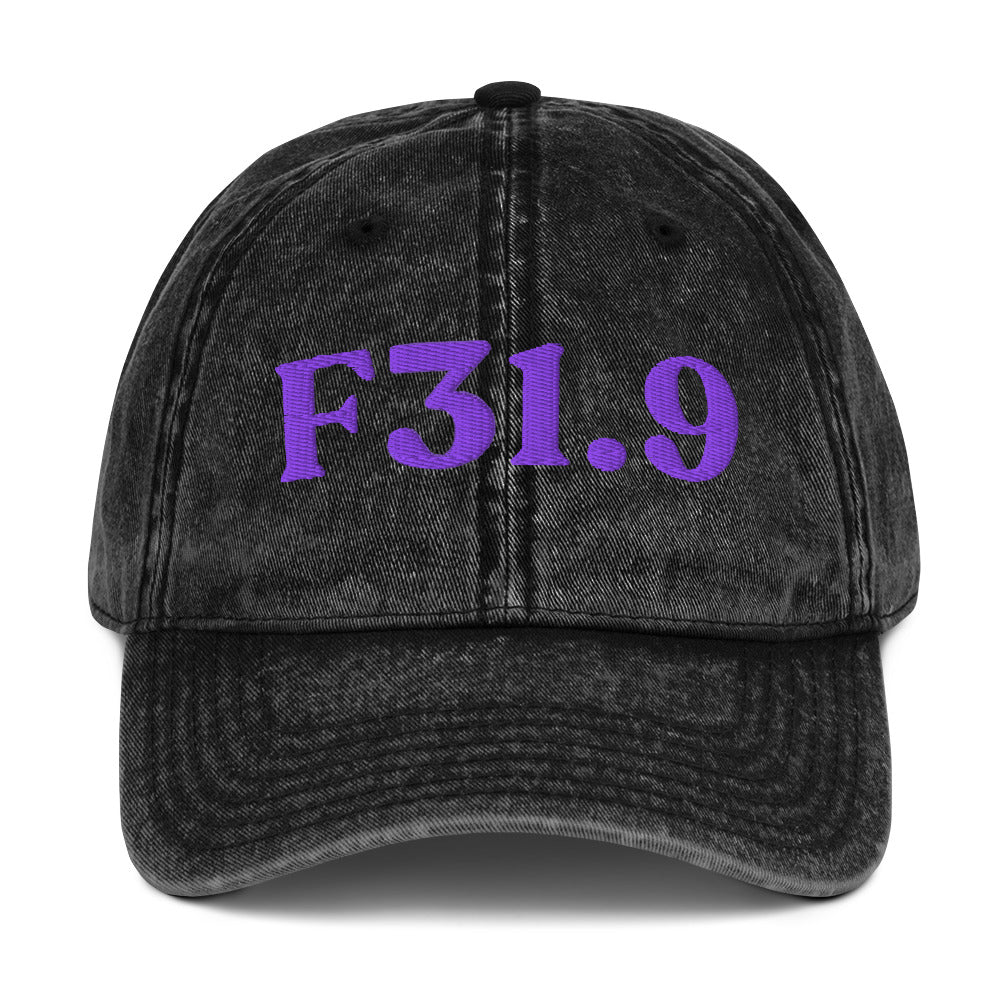 F31.9 Bipolar Disorder - Black / Purple
