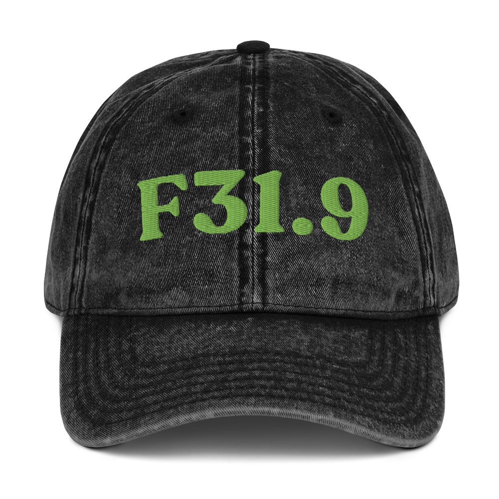 F31.9 Bipolar Disorder - Black / Kiwi Green