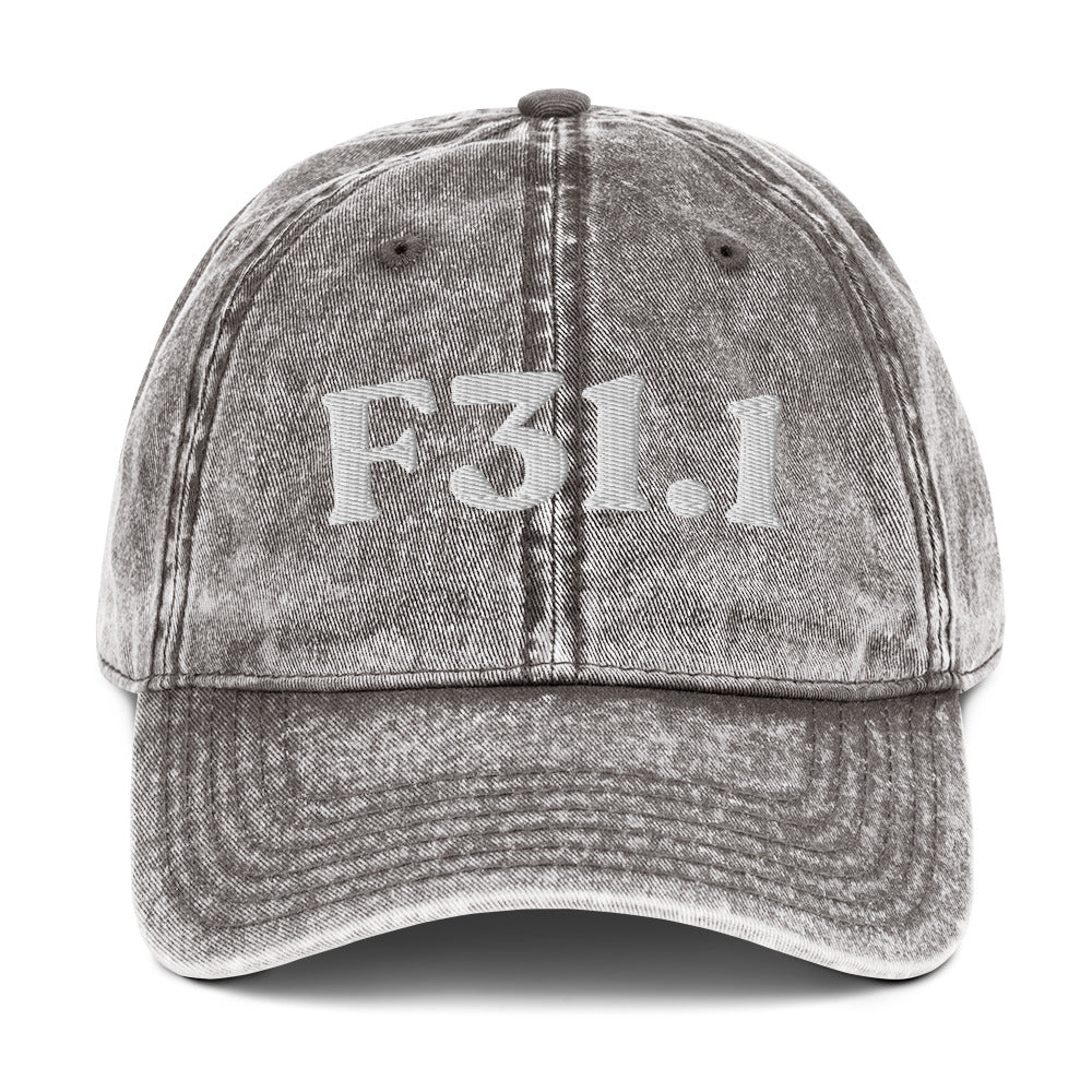 F31.1 Bipolar I Disorder, Manic Episode - Charcoal Grey / White