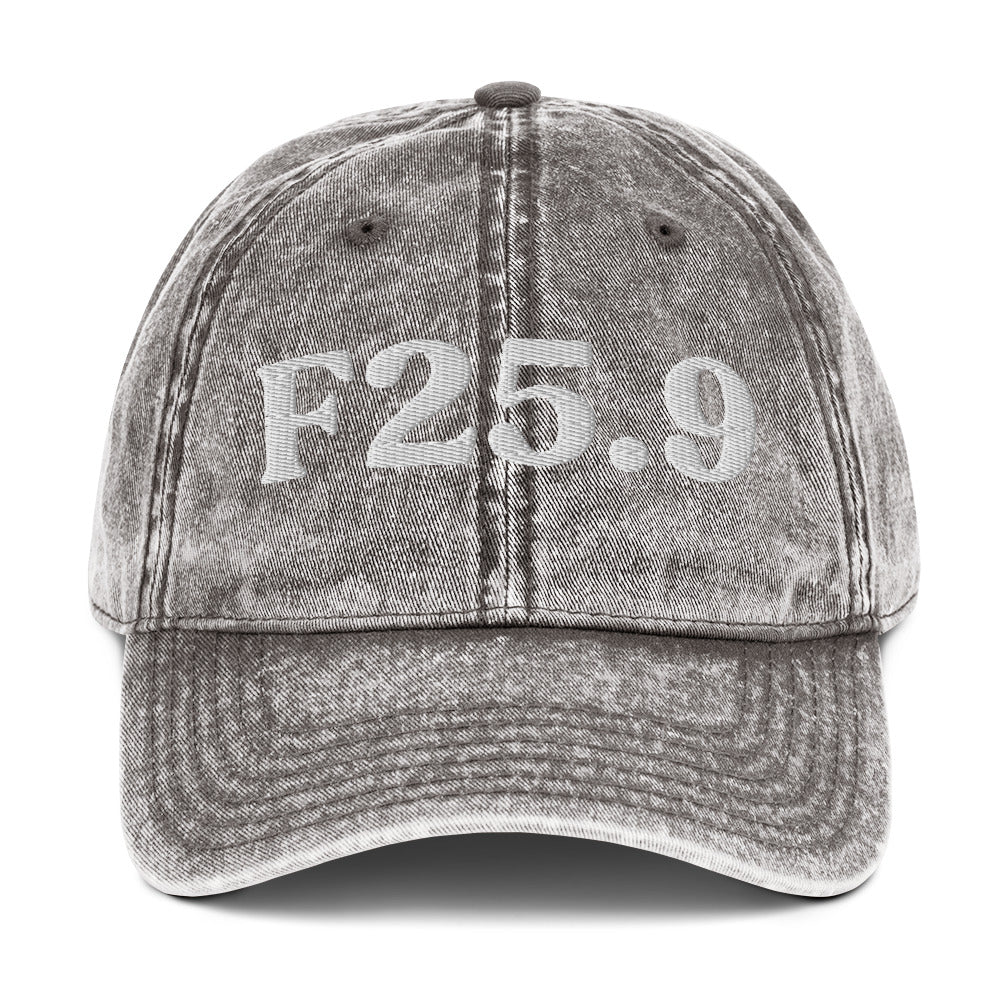 F25.9 Schizoaffective Disorder - Charcoal Grey / White
