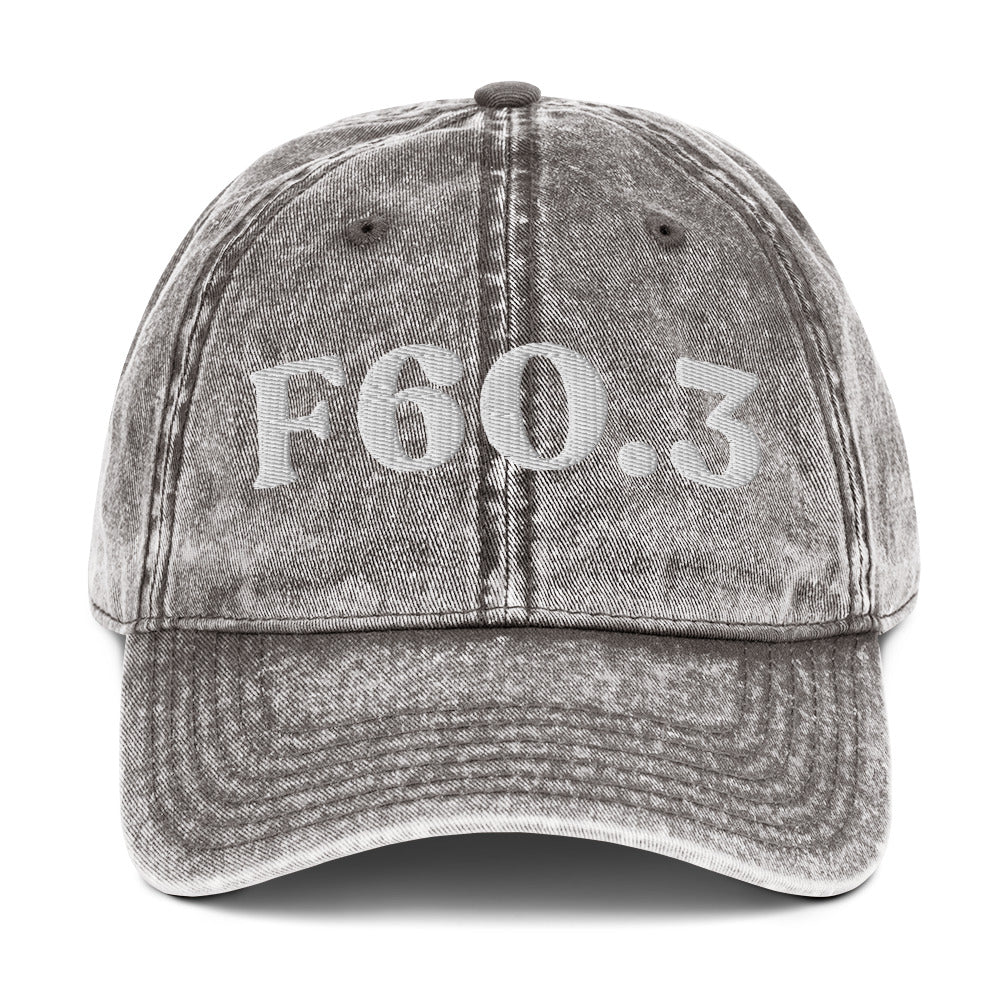 F60.3 Borderline Personality Disorder - Charcoal Grey / White