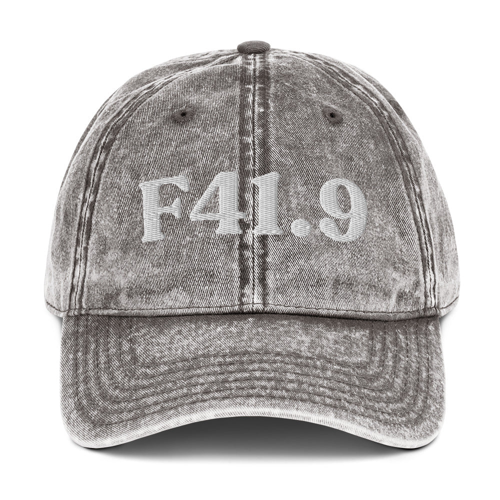 F41.9 Anxiety Disorder - Charcoal Grey / White