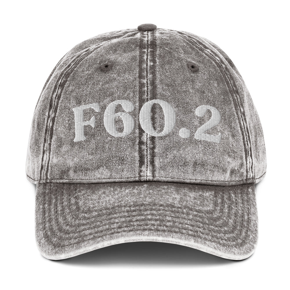 F60.2 Antisocial Personality Disorder - Charcoal Grey / White