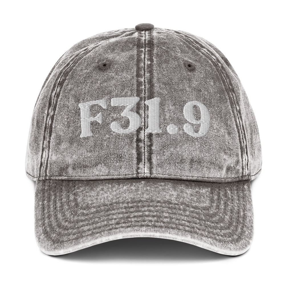 F31.9 Bipolar Disorder - Charcoal Grey / White