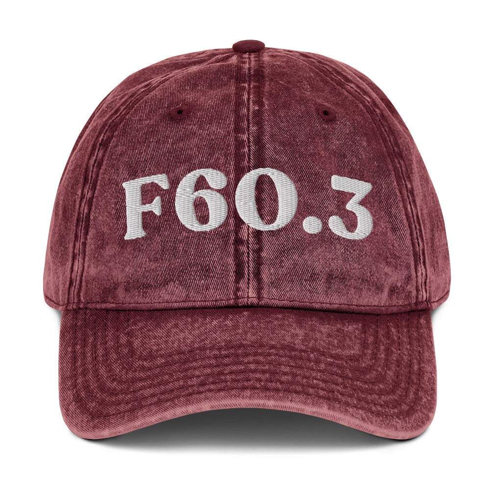 F60.3 Borderline Personality Disorder - Maroon / White