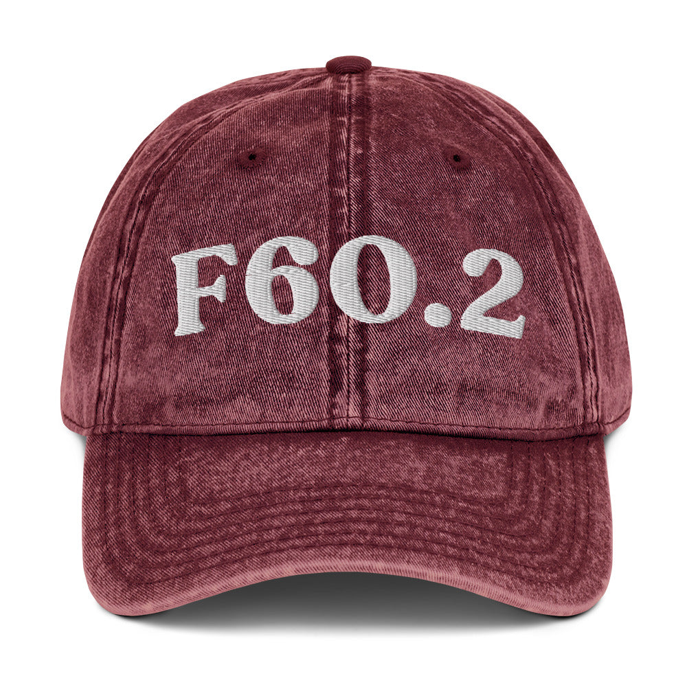 F60.2 Antisocial Personality Disorder - Maroon / White
