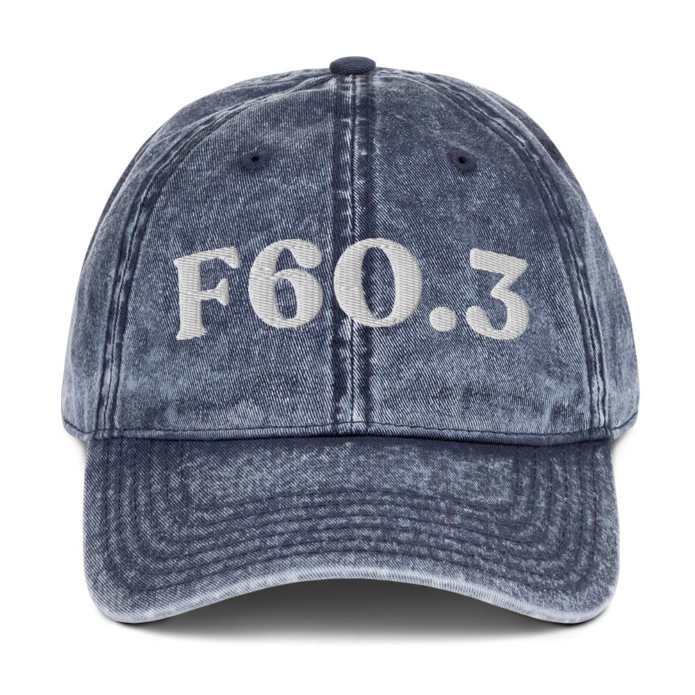 F60.3 Borderline Personality Disorder - Navy / White
