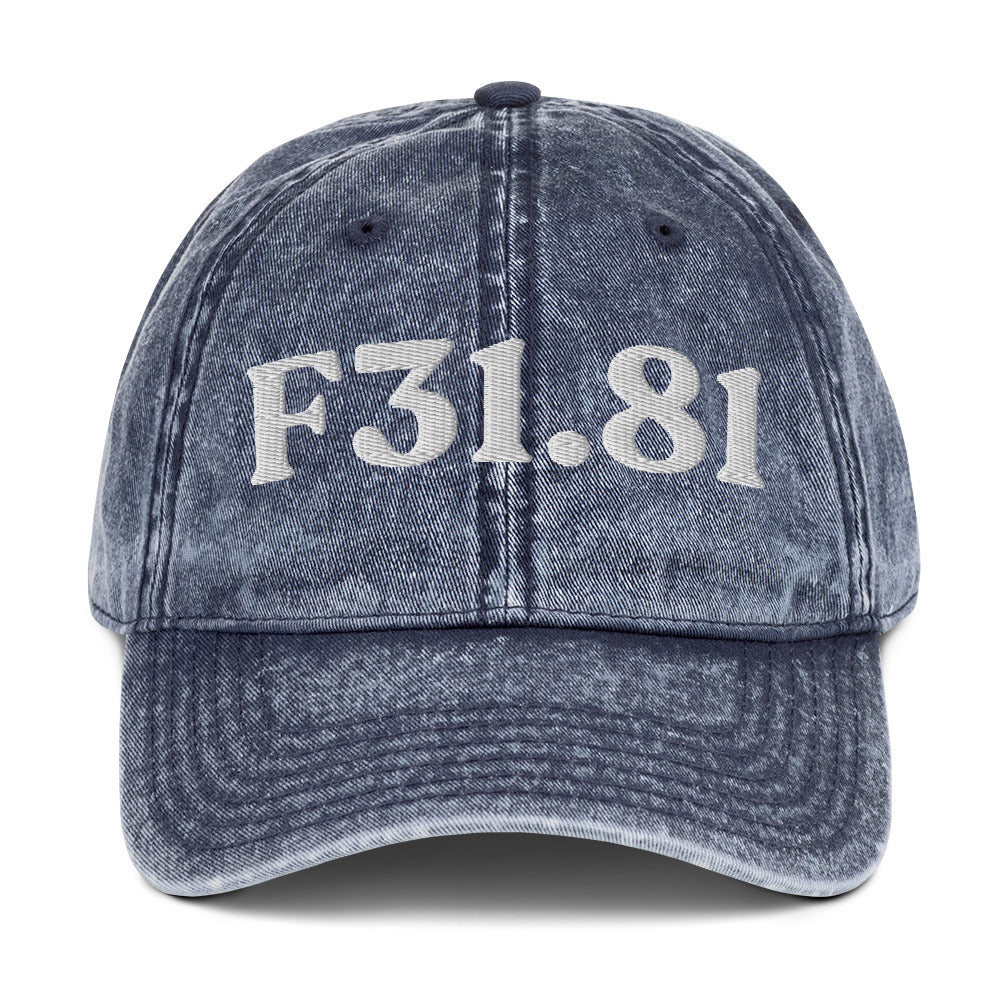 F31.81 Bipolar II Disorder - Navy / White