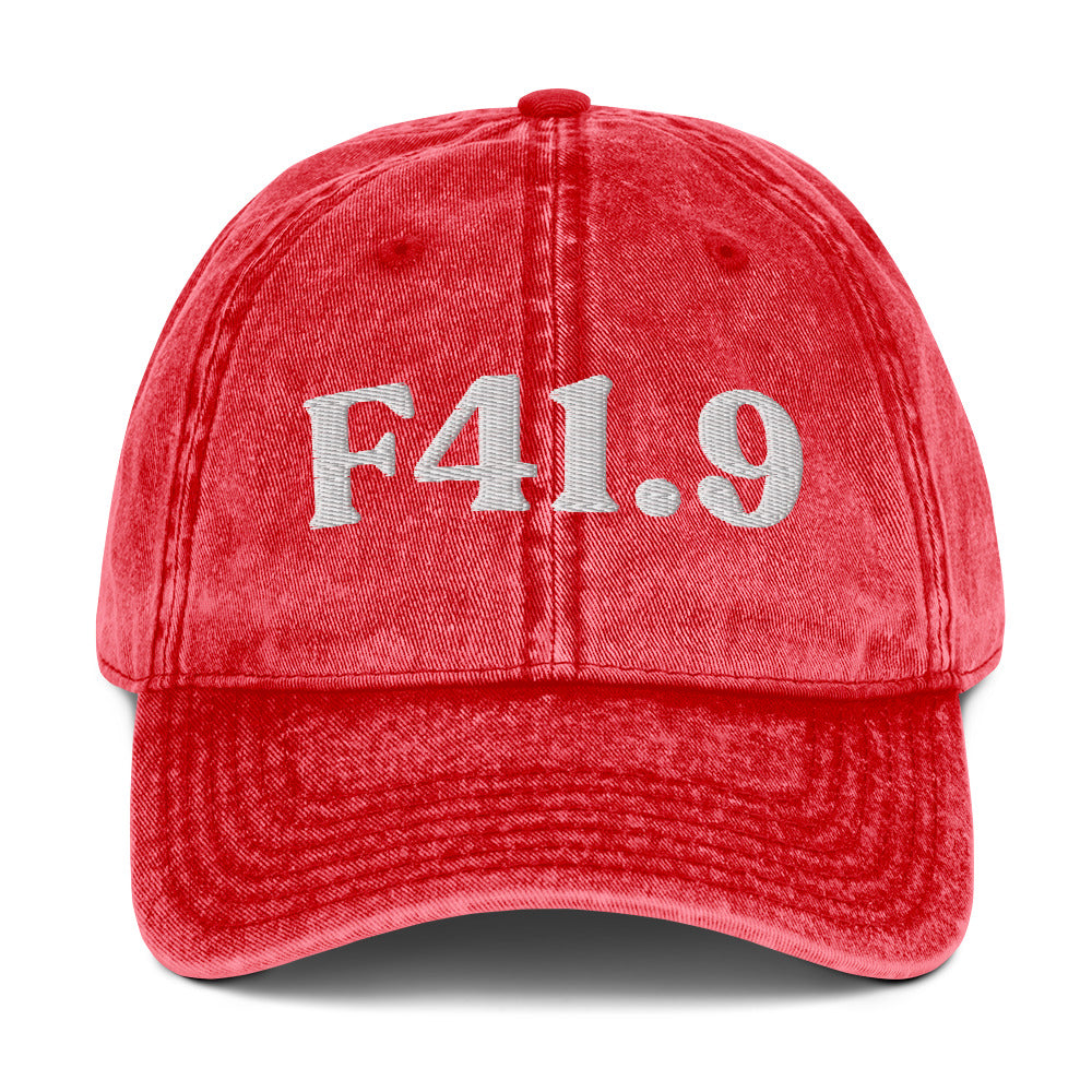 F41.9 Anxiety Disorder - Red / White